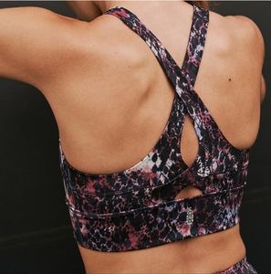 NWOT FP Movement In Your Corner Sports Bra Snake Print Multi Color  Size XS